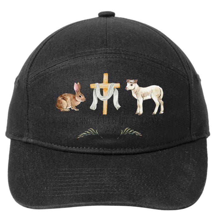 christian Silly Rabbit Easter Is For Jesus 7-Panel Snapback Hat