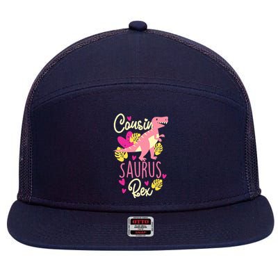 Cousin Saurus Rex Dinosaur 7 Panel Mesh Trucker Snapback Hat