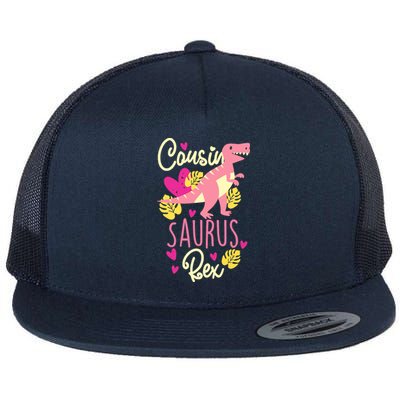 Cousin Saurus Rex Dinosaur Flat Bill Trucker Hat