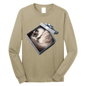 Cat Series. Ragdoll Long Sleeve Shirt