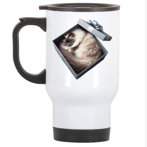 Cat Series. Ragdoll Stainless Steel Travel Mug