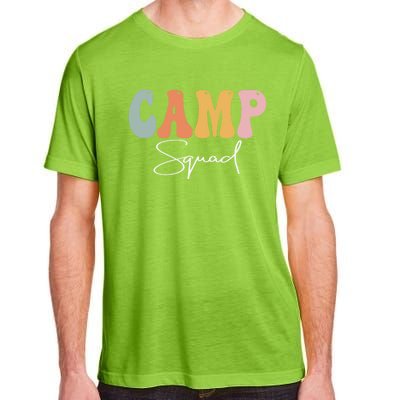 Camp Squad Retro Groovy Vintage Happy First Day Of School Gift Adult ChromaSoft Performance T-Shirt