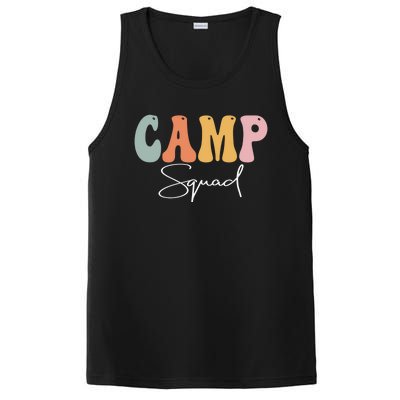 Camp Squad Retro Groovy Vintage Happy First Day Of School Gift PosiCharge Competitor Tank