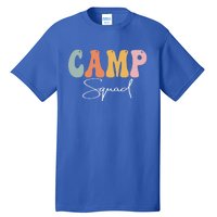 Camp Squad Retro Groovy Vintage Happy First Day Of School Gift Tall T-Shirt