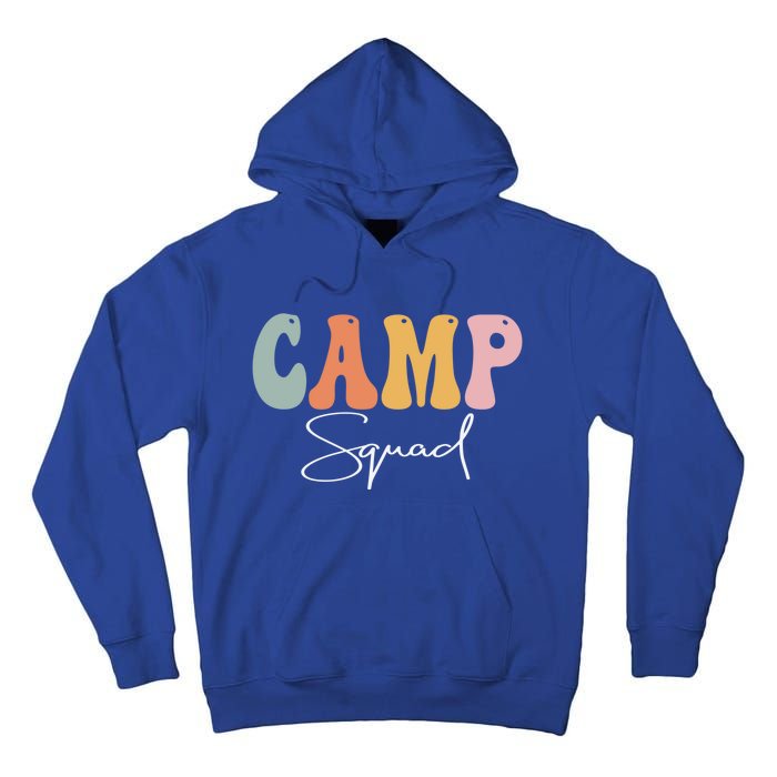 Camp Squad Retro Groovy Vintage Happy First Day Of School Gift Tall Hoodie