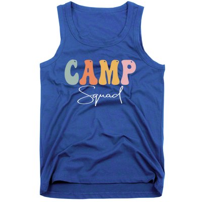 Camp Squad Retro Groovy Vintage Happy First Day Of School Gift Tank Top