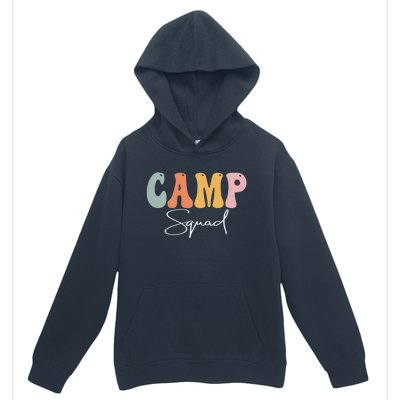 Camp Squad Retro Groovy Vintage Happy First Day Of School Gift Urban Pullover Hoodie