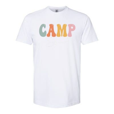 Camp Squad Retro Groovy Vintage Happy First Day Of School Gift Softstyle CVC T-Shirt