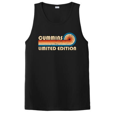 Cummins Surname Retro Vintage 80s 90s Birthday Reunion PosiCharge Competitor Tank