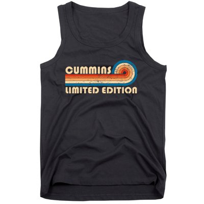 Cummins Surname Retro Vintage 80s 90s Birthday Reunion Tank Top