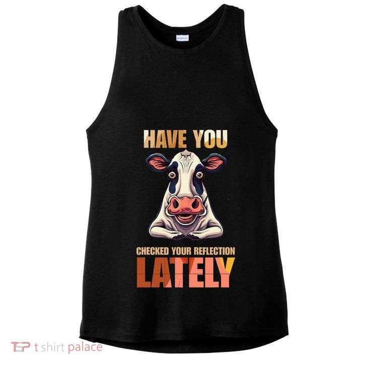 Cocky Sarcastic Rude Arrogant Cow Conceited Ladies PosiCharge Tri-Blend Wicking Tank