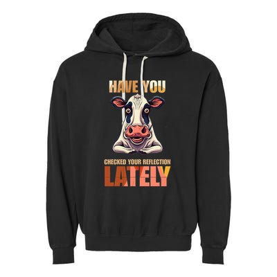 Cocky Sarcastic Rude Arrogant Cow Conceited Garment-Dyed Fleece Hoodie