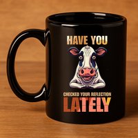 Cocky Sarcastic Rude Arrogant Cow Conceited 11oz C Handle Ceramic Mug