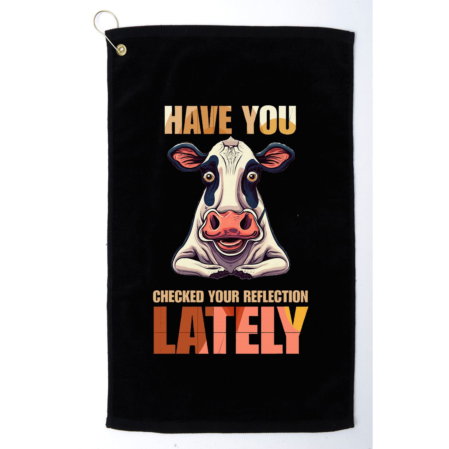 Cocky Sarcastic Rude Arrogant Cow Conceited Golf Towel