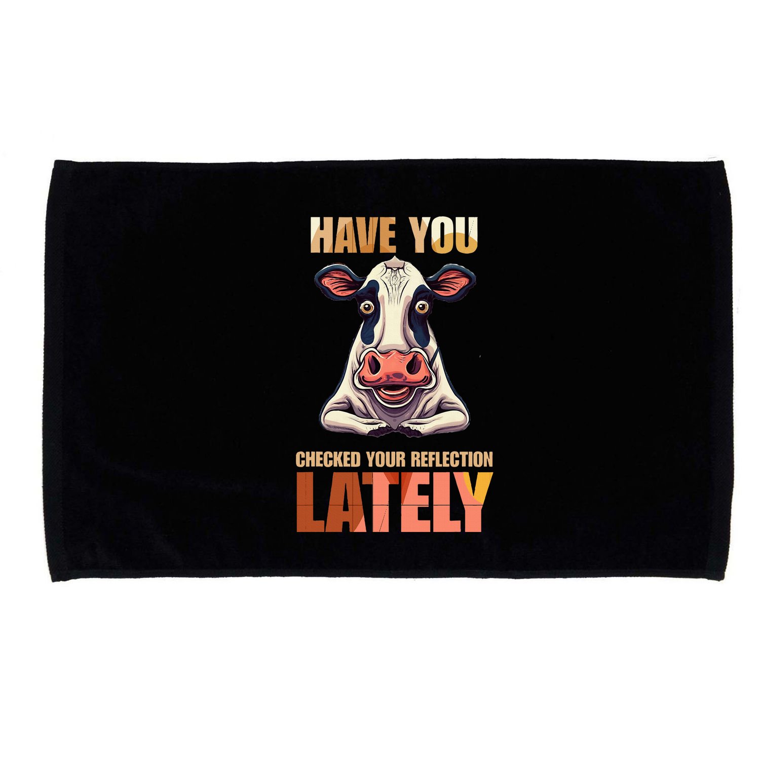 Cocky Sarcastic Rude Arrogant Cow Conceited Microfiber Hand Towel