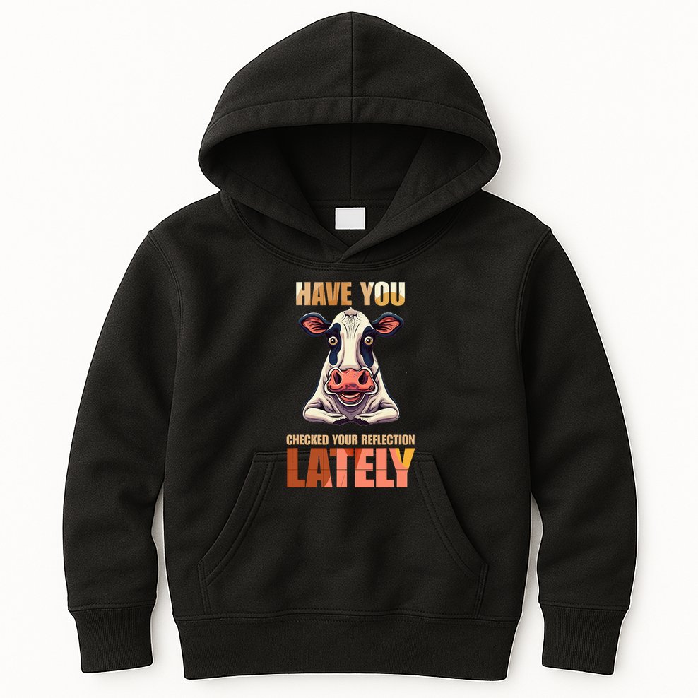 Cocky Sarcastic Rude Arrogant Cow Conceited Kids Hoodie