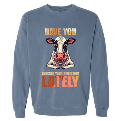Cocky Sarcastic Rude Arrogant Cow Conceited Garment-Dyed Sweatshirt