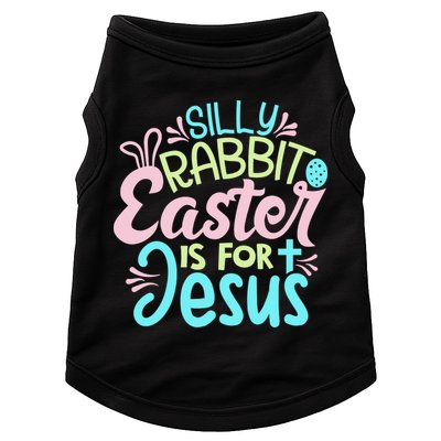 Colorful Silly Rabbit Easter Is For Jesus Christ Funny Doggie Tank