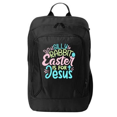 Colorful Silly Rabbit Easter Is For Jesus Christ Funny City Backpack