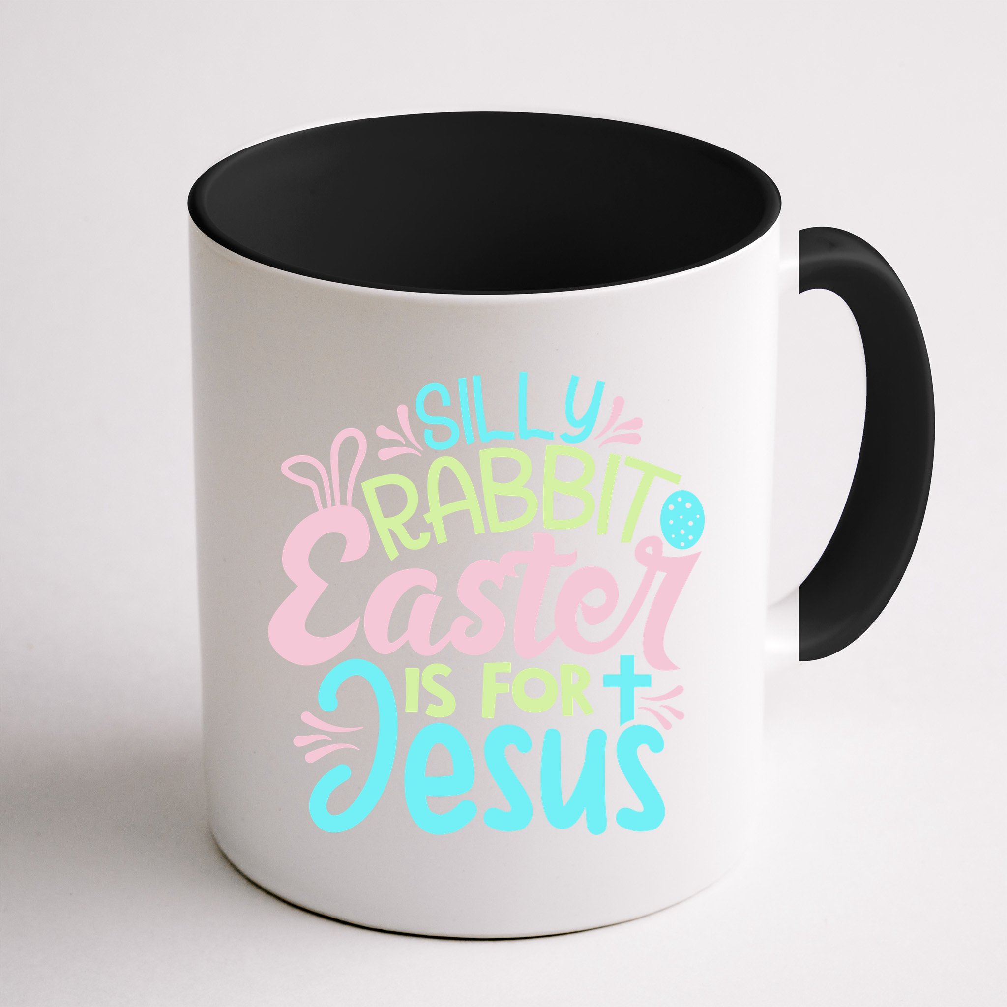 Colorful Silly Rabbit Easter Is For Jesus Christ Funny Mug