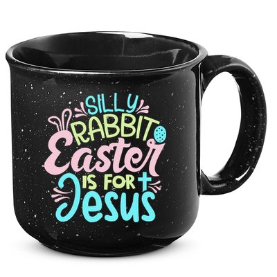 Colorful Silly Rabbit Easter Is For Jesus Christ Funny 15oz Campfire Ceramic Mug