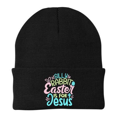 Colorful Silly Rabbit Easter Is For Jesus Christ Funny Beanie