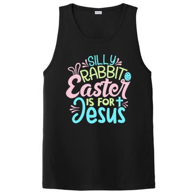 Colorful Silly Rabbit Easter Is For Jesus Christ Funny PosiCharge Competitor Tank