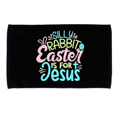 Colorful Silly Rabbit Easter Is For Jesus Christ Funny Microfiber Hand Towel