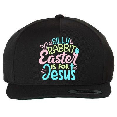 Colorful Silly Rabbit Easter Is For Jesus Christ Funny Wool Snapback Cap