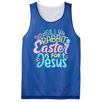 Colorful Silly Rabbit Easter Is For Jesus Christ Funny Mesh Reversible Basketball Jersey Tank