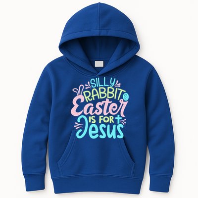 Colorful Silly Rabbit Easter Is For Jesus Christ Funny Kids Hoodie
