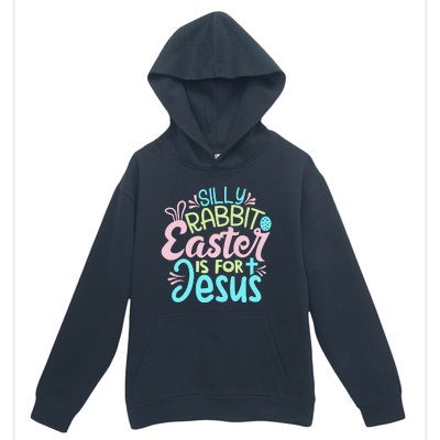 Colorful Silly Rabbit Easter Is For Jesus Christ Funny Urban Pullover Hoodie