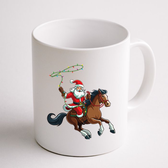 Cowboy Santa Riding A Horse Christmas Funny  Coffee Mug