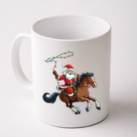 Cowboy Santa Riding A Horse Christmas Funny  Coffee Mug