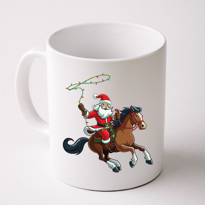 Cowboy Santa Riding A Horse Christmas Funny  Coffee Mug