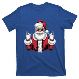 Christmas Santa Rock Funny Santa Claus Xmas Rocker Gift T-Shirt