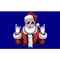 Christmas Santa Rock Funny Santa Claus Xmas Rocker Gift Bumper Sticker