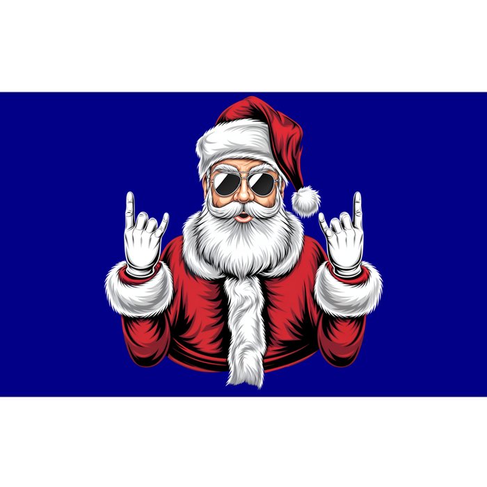 Christmas Santa Rock Funny Santa Claus Xmas Rocker Gift Bumper Sticker