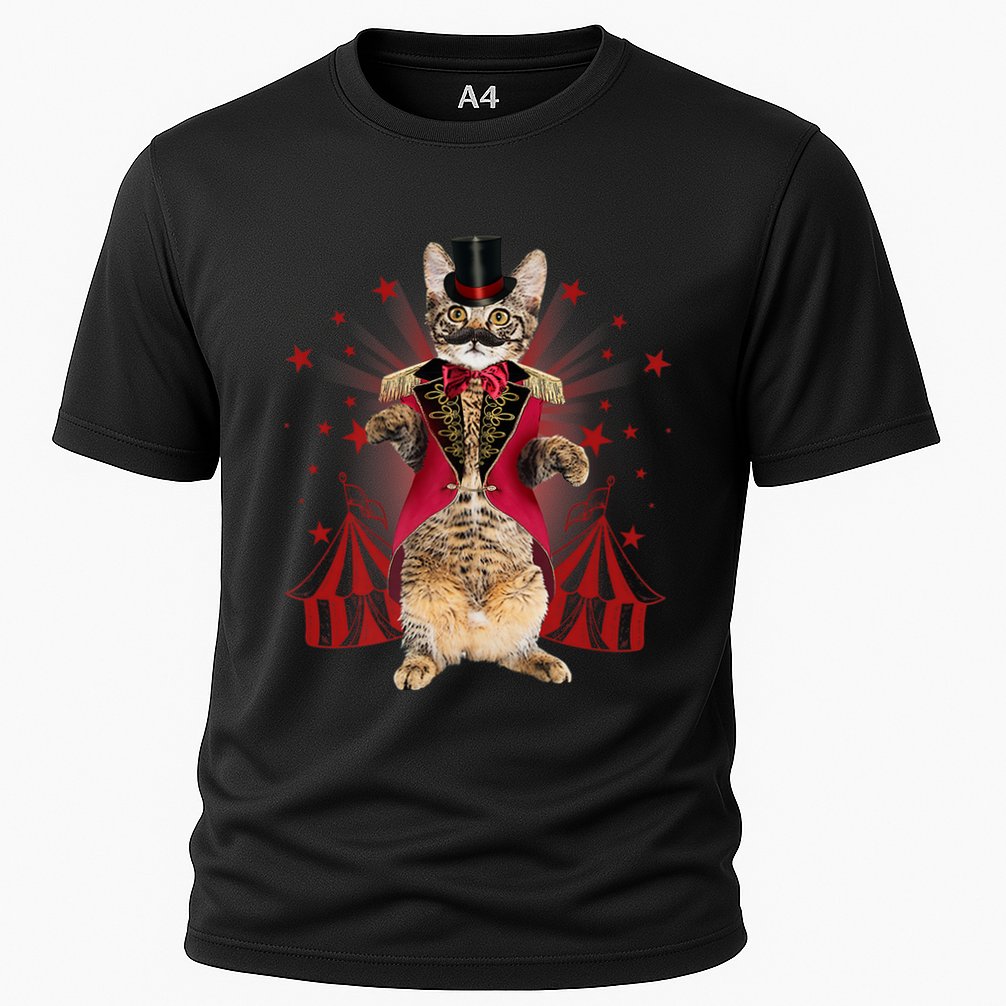 Circus S Ringmaster Cat Ringmaster Costume Cooling Performance Crew T-Shirt