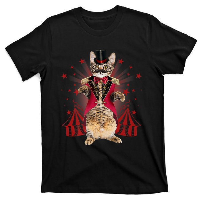 Circus S Ringmaster Cat Ringmaster Costume T-Shirt