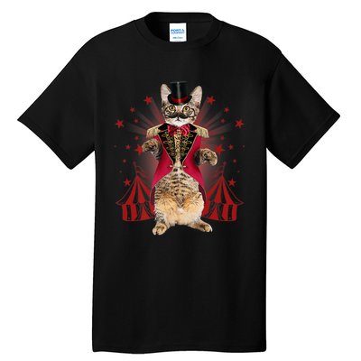 Circus S Ringmaster Cat Ringmaster Costume Tall T-Shirt