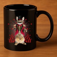 Circus S Ringmaster Cat Ringmaster Costume 11oz C Handle Ceramic Mug