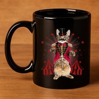 Circus S Ringmaster Cat Ringmaster Costume 11oz C Handle Ceramic Mug