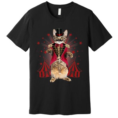 Circus S Ringmaster Cat Ringmaster Costume Premium T-Shirt