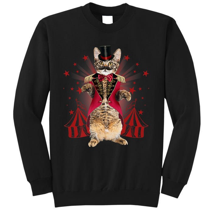 Circus S Ringmaster Cat Ringmaster Costume Tall Sweatshirt