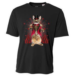 Circus S Ringmaster Cat Ringmaster Costume Cooling Performance Crew T-Shirt