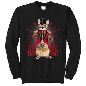 Circus S Ringmaster Cat Ringmaster Costume Sweatshirt