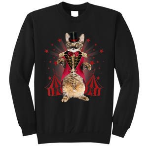 Circus S Ringmaster Cat Ringmaster Costume Tall Sweatshirt