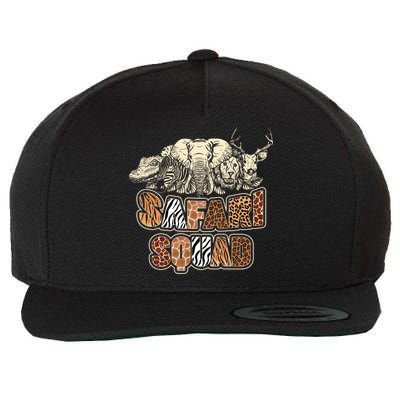 Cool Safari Squad African Family Summer Vacation Gift Wool Snapback Cap