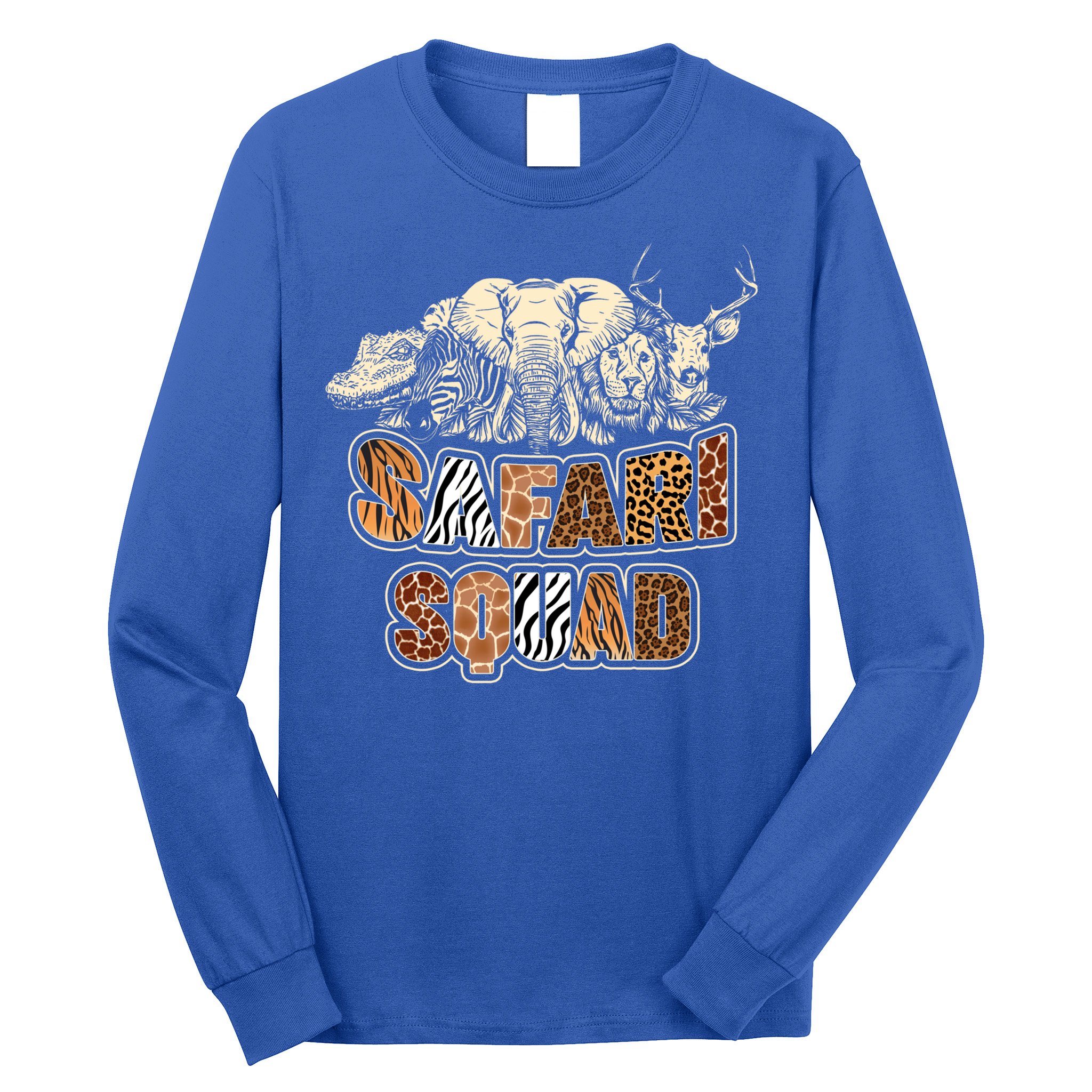 Cool Safari Squad African Family Summer Vacation Gift Long Sleeve Shirt